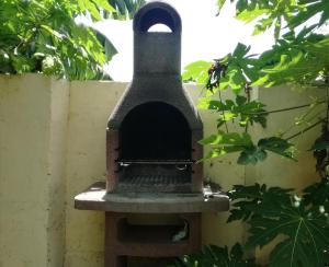 Grillfaciliteterne i feriehuset som gæsterne kan bruge