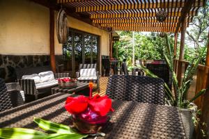 Zahrada ubytování Easter Island Ecolodge