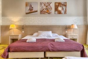 Posteľ alebo postele v izbe v ubytovaní Hanza Pałac Wellness & SPA