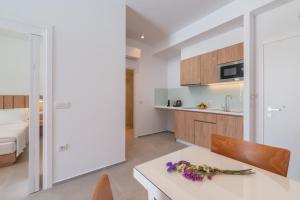 Kuchyň nebo kuchyňský kout v ubytování Ninemia Luxury Residence