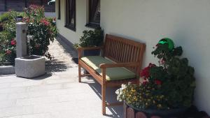 Vonkajšia záhrada v ubytovaní Pension und Appartement Weinschreiber