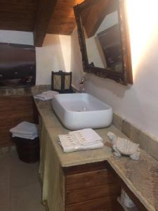 Koupelna v ubytování Guest house La Corte Normanna