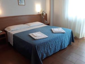 Postel nebo postele na pokoji v ubytování Hotel Leuco'