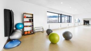 Fitness centrum a/nebo fitness zařízení v ubytování Sport Apartmán DM