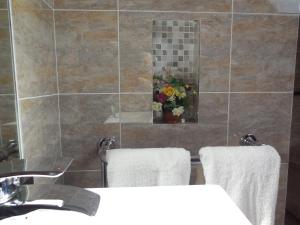 Uma casa de banho em Crystal Springs B&B