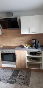 Kuchyň nebo kuchyňský kout v ubytování Haus Sonnblick
