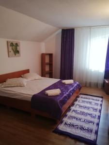 Katil atau katil-katil dalam bilik di Pensiunea Broscuta