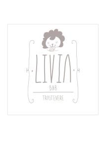 um logótipo para uma agência de viagens com um ícone de leão em Livia B&B - Trastevere em Roma