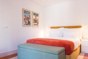 Кровать или кровати в номере Oporto Near Trindade