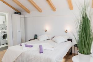 Postel nebo postele na pokoji v ubytování Studio Apartment Harmony NP Krka