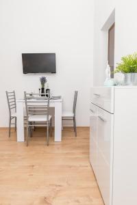 Kuchyň nebo kuchyňský kout v ubytování Studio Apartment Harmony NP Krka