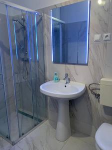 Bathroom sa Apartman Kartec