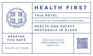 Certifikát, hodnocení, plakát nebo jiný dokument vystavený v ubytování Cretan Villa Hotel + 37 fotografií