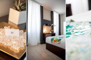 Postel nebo postele na pokoji v ubytování Sanremo Luxury Suites