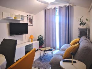 TV a/nebo společenská místnost v ubytování Apartments Suri
