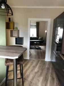 Kuchyň nebo kuchyňský kout v ubytování Ferienwohnung Schlich