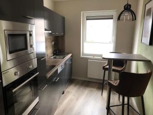 Kuchyň nebo kuchyňský kout v ubytování Ferienwohnung Schlich