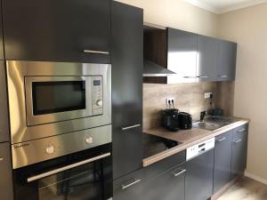 Kuchyň nebo kuchyňský kout v ubytování Ferienwohnung Schlich
