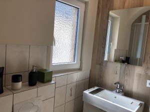 Koupelna v ubytování Ferienwohnung Schlich