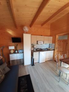 Kuchyňa alebo kuchynka v ubytovaní Domki nad morzem w Sianożętach