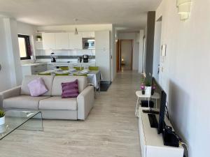 Kuchyň nebo kuchyňský kout v ubytování Ocean View Apartament
