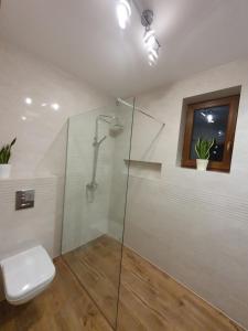 Łazienka w obiekcie Apartamenty i Domki Mierzeja