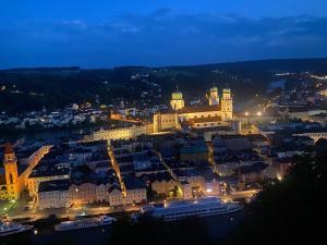 Nespecifikovaný výhled na destinaci Pocking nebo výhled na město při pohledu z apartmánu