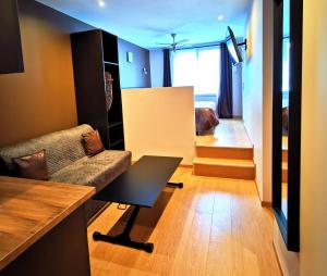 TV a/nebo společenská místnost v ubytování Appart Hotel Relax Spa