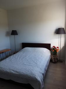 Postel nebo postele na pokoji v ubytování Siedlisko Gregorowo