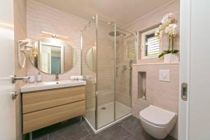 Koupelna v ubytování Apartman Macan