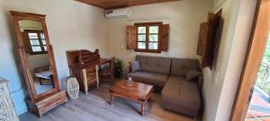 A seating area at Akrotiri B&B