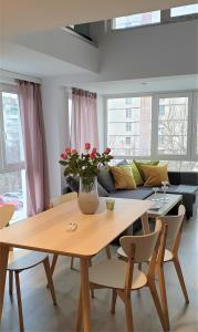 Χώρος καθιστικού στο Cattleya's Loft