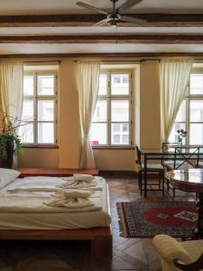 Postel nebo postele na pokoji v ubytování Karlova - Old Town Apartment