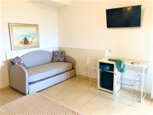 TV a/nebo společenská místnost v ubytování Hotel Villa Eleonora