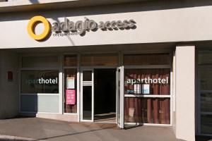 a store front of a book store with a sign on it at Aparthotel Adagio Access Marseille Saint Charles in Marseille