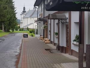 Budova, kde se aparthotel nachází