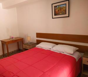 Postel nebo postele na pokoji v ubytování Tambo de Ollantay Hotel