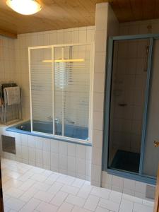 Koupelna v ubytování Ferienhaus am Burgsee + 37 fotografií