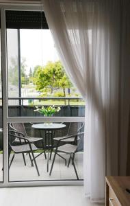 Μπαλκόνι ή βεράντα στο Apartament Teresa w Uniejowie