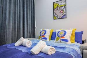Posteľ alebo postele v izbe v ubytovaní Apartamento de diseño centro Sevilla. WiFi/AC