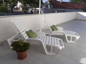 Балкон или терраса в Apartment & Rooms Riva