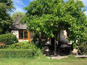 Taman di luar Newton Farmhouse