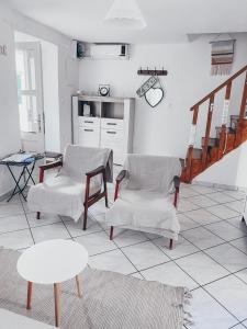 Kuchyň nebo kuchyňský kout v ubytování Apartment Estera