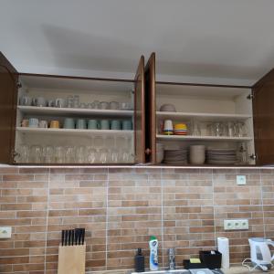 Kuchyň nebo kuchyňský kout v ubytování Apartmán Špacír