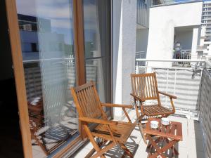 Balkon lub taras w obiekcie visit baltic - na Platanie