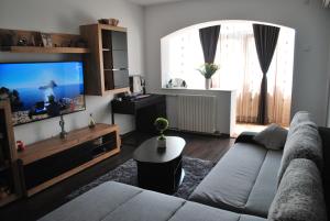 Телевизор и/или развлекательный центр в Apartament Black Sea Mamaia