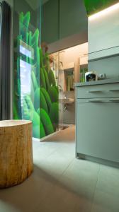 Kuchyňa alebo kuchynka v ubytovaní LK43-lodging city-apartments, kontaktlos mit Self Check-In