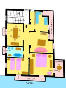 The floor plan of Cà Dolce