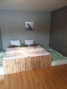 Katil atau katil-katil dalam bilik di Apartmán Železná Ruda