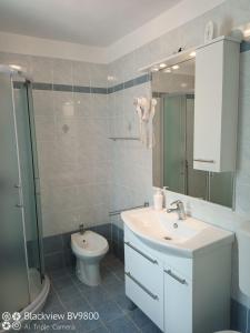 Koupelna v ubytování Apartments Vodarić Loznati